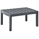 VIDAXL Table de jardin Anthracite 78x55x38 cm Plastique