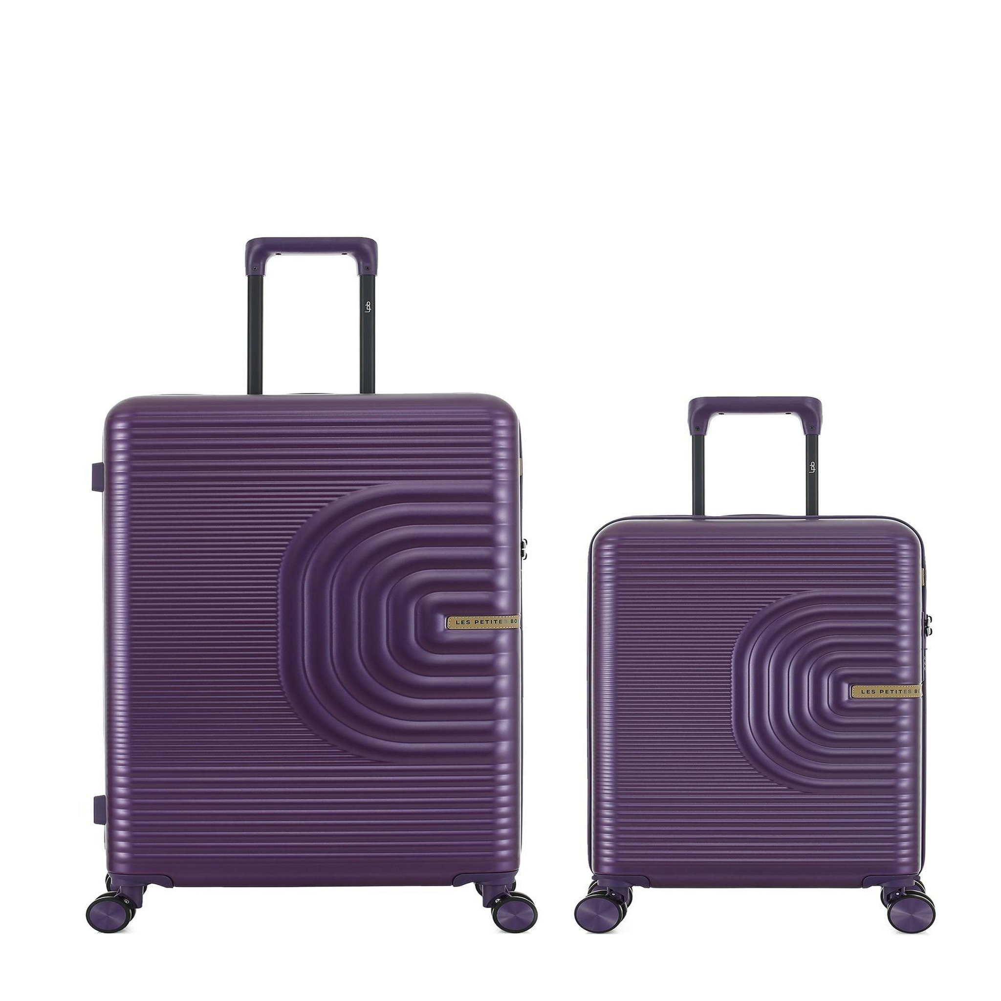 LES P'TITES BOMBES LPB Lot de 2 Valises Rigides Grand Format et Cabine CELIA