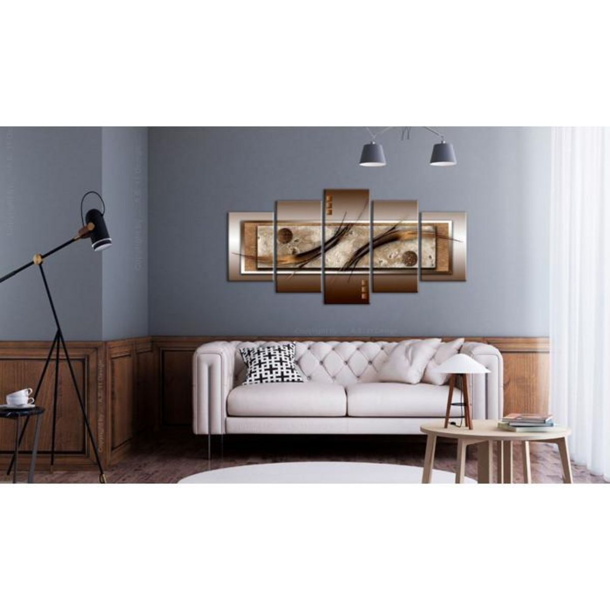 Paris Prix Tableau  Formes Délicates & Couleurs Chaudes