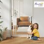 Voir la diapositive 6 : PAWHUT Barrière de sécurité chien largeur réglable 76-80 cm acier blanc