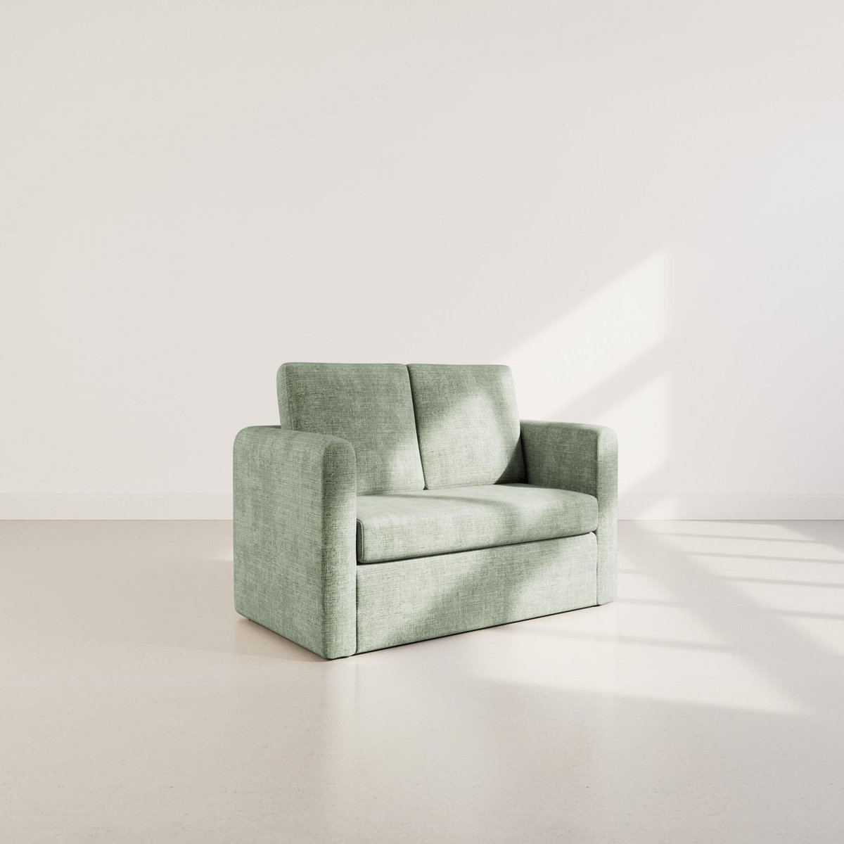 BEST MOBILIER Marilia - canapé 2 places convertible déplimousse en velours texturé