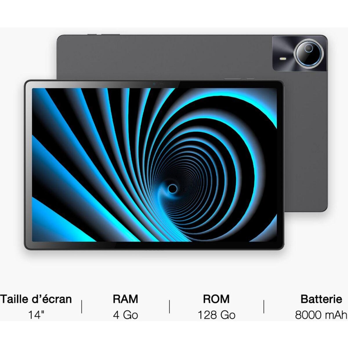 Logicom Tablette Android XXL 14.1'' 4/128Go Noir FHD