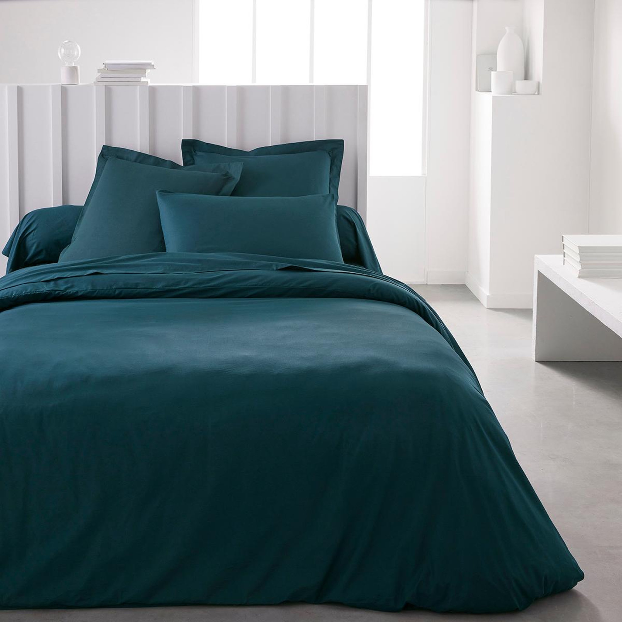 Voir la diapositive 1 : TODAY Drap housse uni en Coton 57 fils ESSENTIAL 