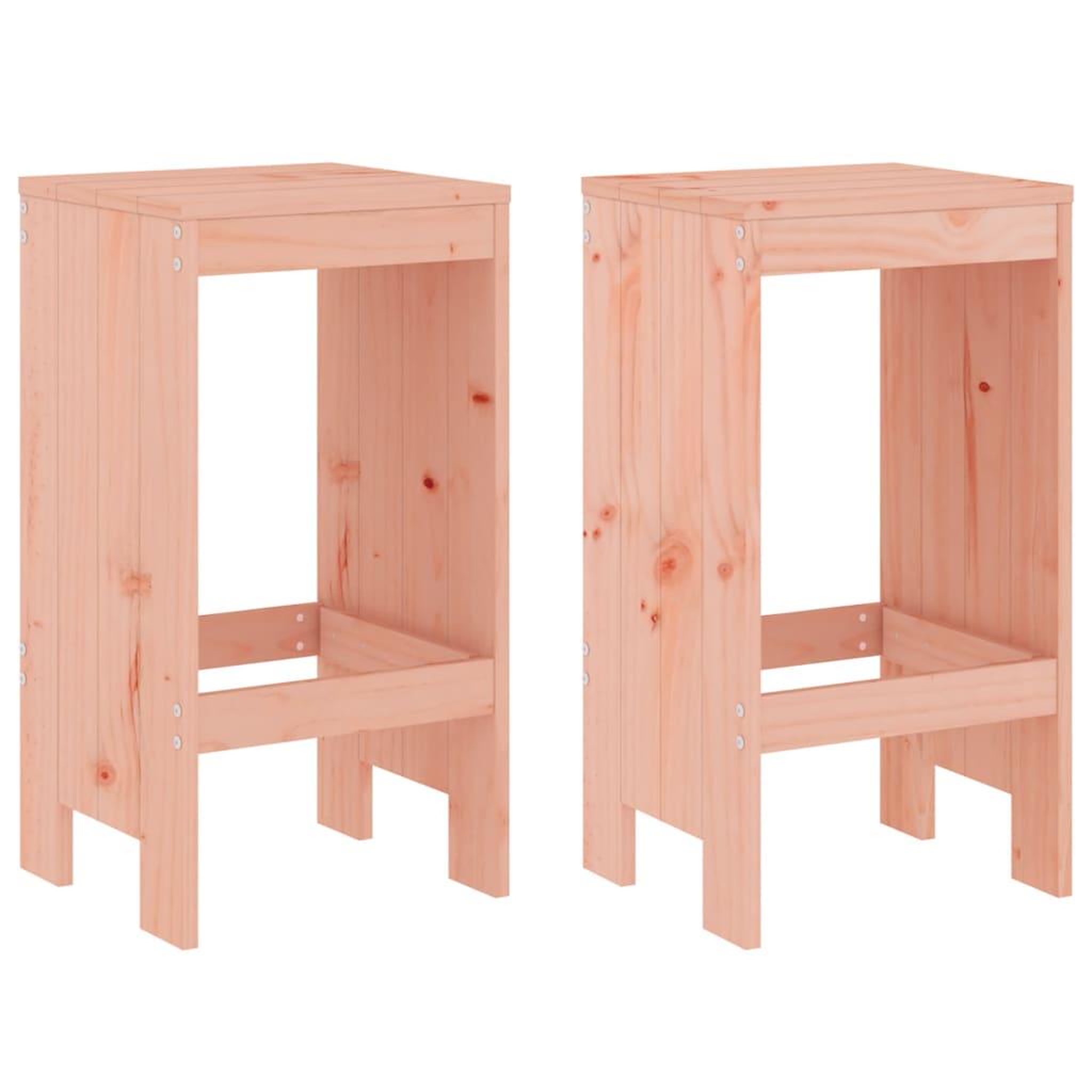 Voir la diapositive 2 : VIDAXL Tabourets de bar lot de 2 40x36x75 cm bois massif Douglas