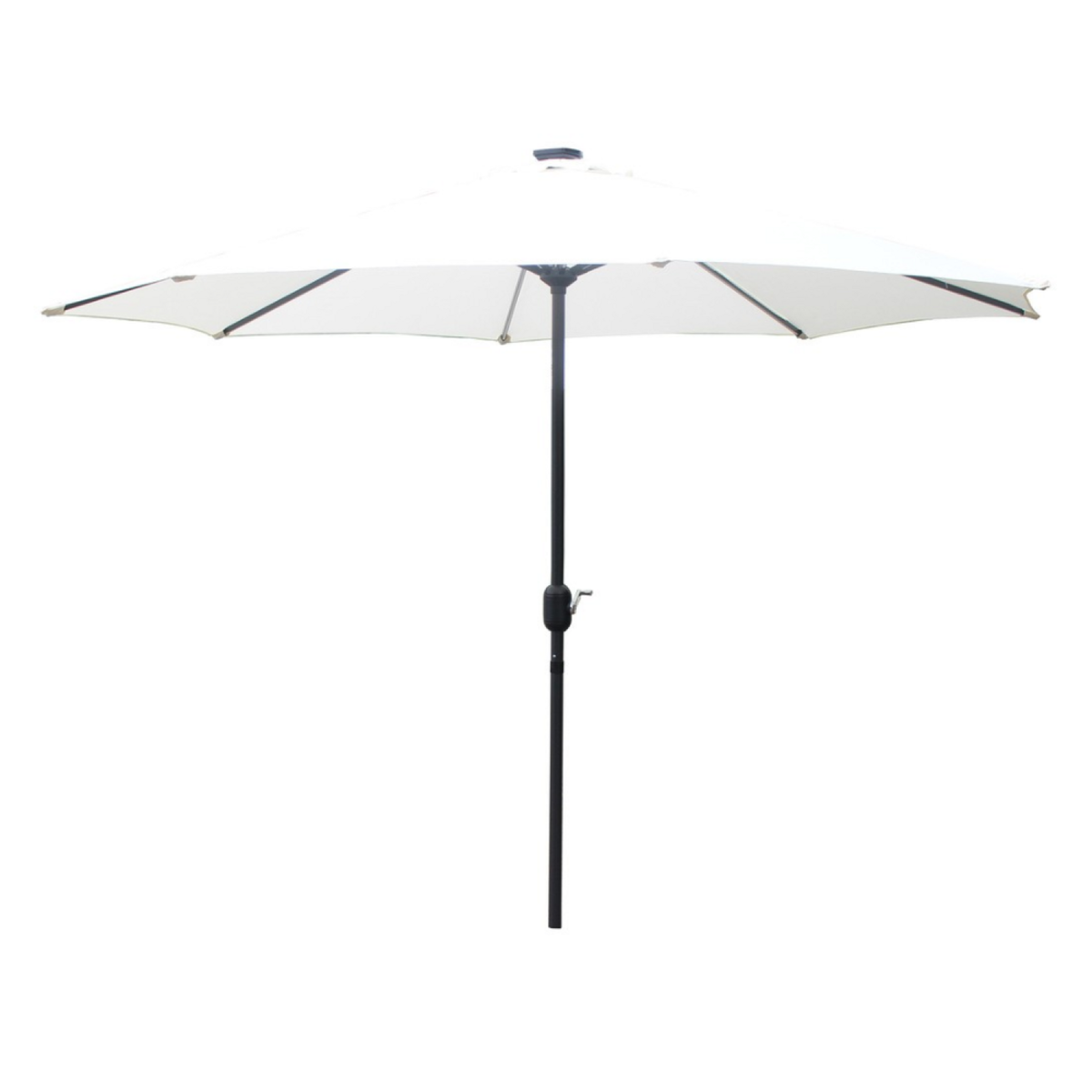 CONCEPT USINE Parasol droit rond led diamètre 3 m écru MANAROLA