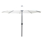 CONCEPT USINE Parasol droit rond led diamètre 3 m écru MANAROLA