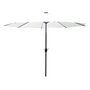 Voir la diapositive 1 : CONCEPT USINE Parasol droit rond led diamètre 3 m écru MANAROLA