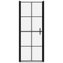 Voir la diapositive 3 : VIDAXL Porte de douche Verre trempe 81x195 cm Noir