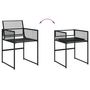 Voir la diapositive 4 : VIDAXL Ensemble a manger de jardin 9 pcs Noir Resine tressee