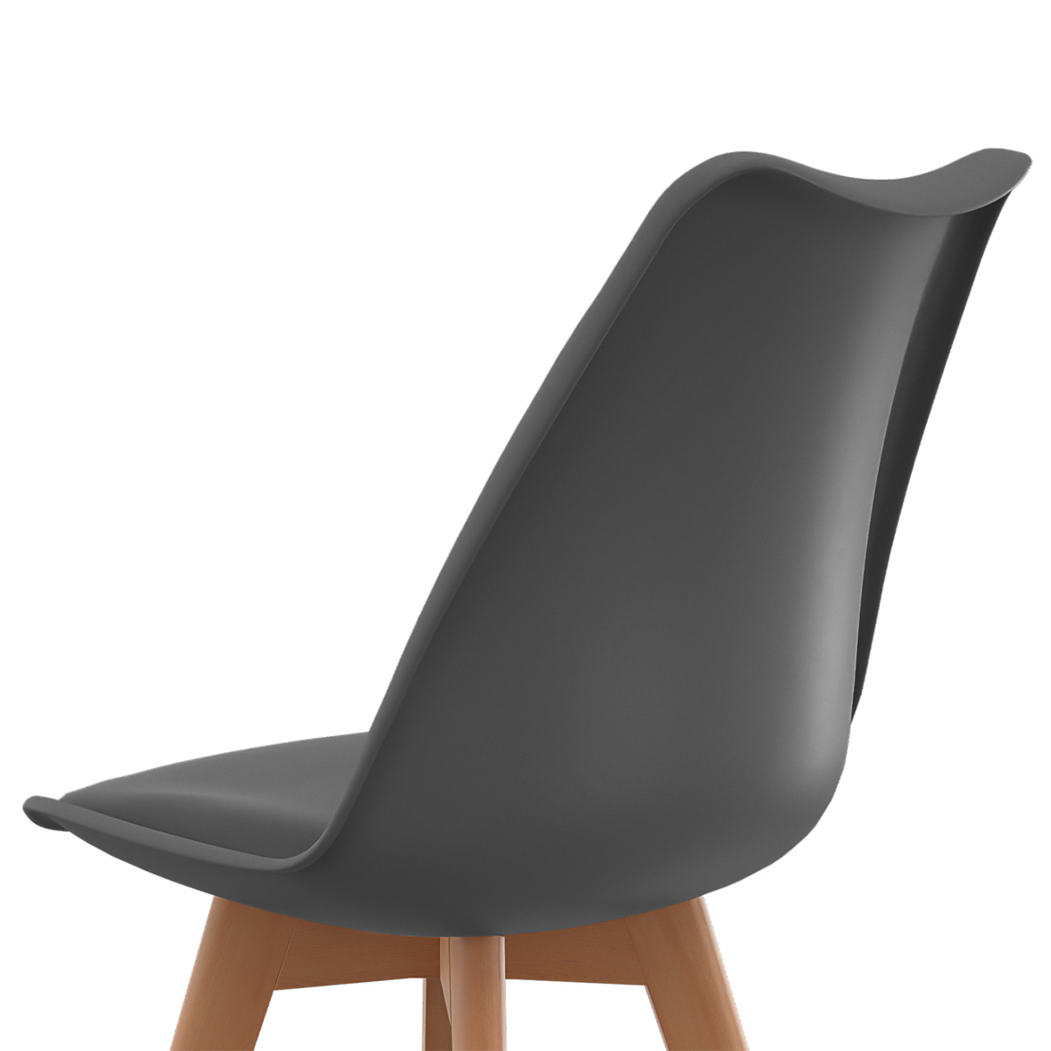 Voir la diapositive 6 : ID MARKET Lot de 6 chaises scandinaves sara mix color gris foncé x3 et gris clair x3