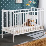 Paris Prix Lit Bébé  Cypi  60x120cm Blanc