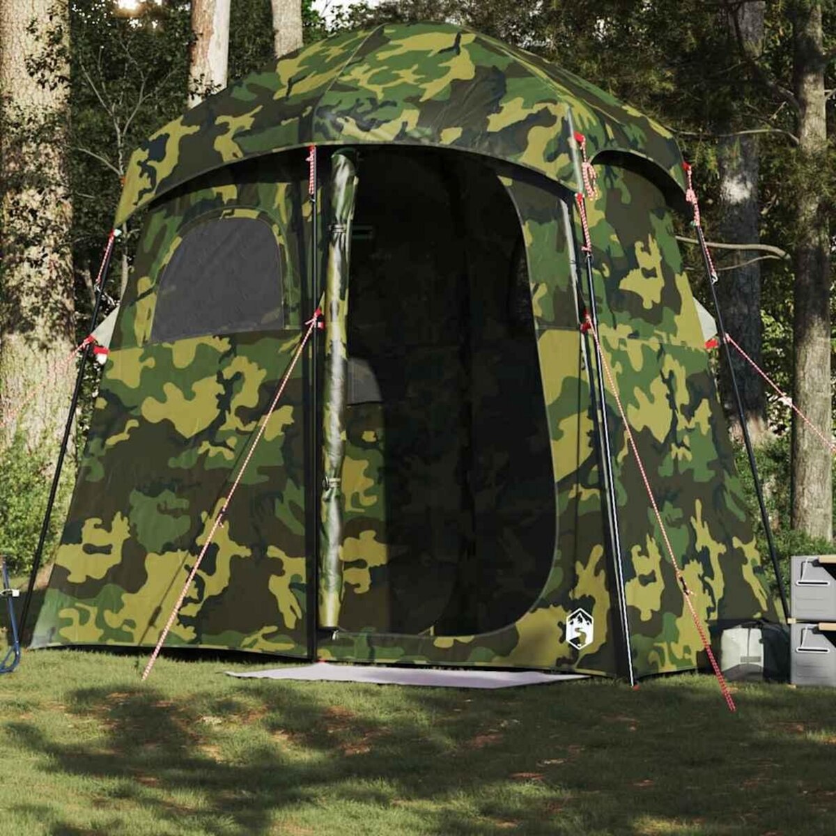 VIDAXL Tente de douche 2 personnes camouflage impermeable