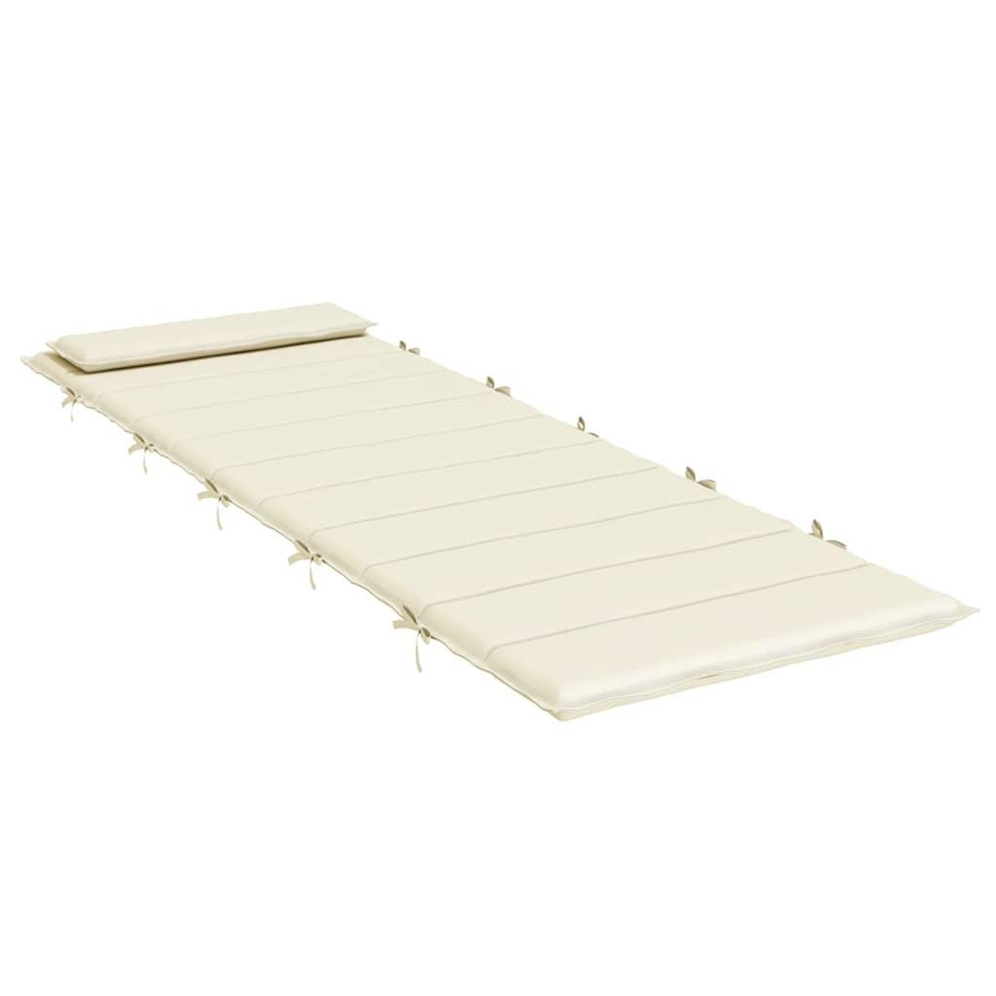 Voir la diapositive 4 : VIDAXL Coussin de chaise longue creme 180x60x3 cm tissu oxford