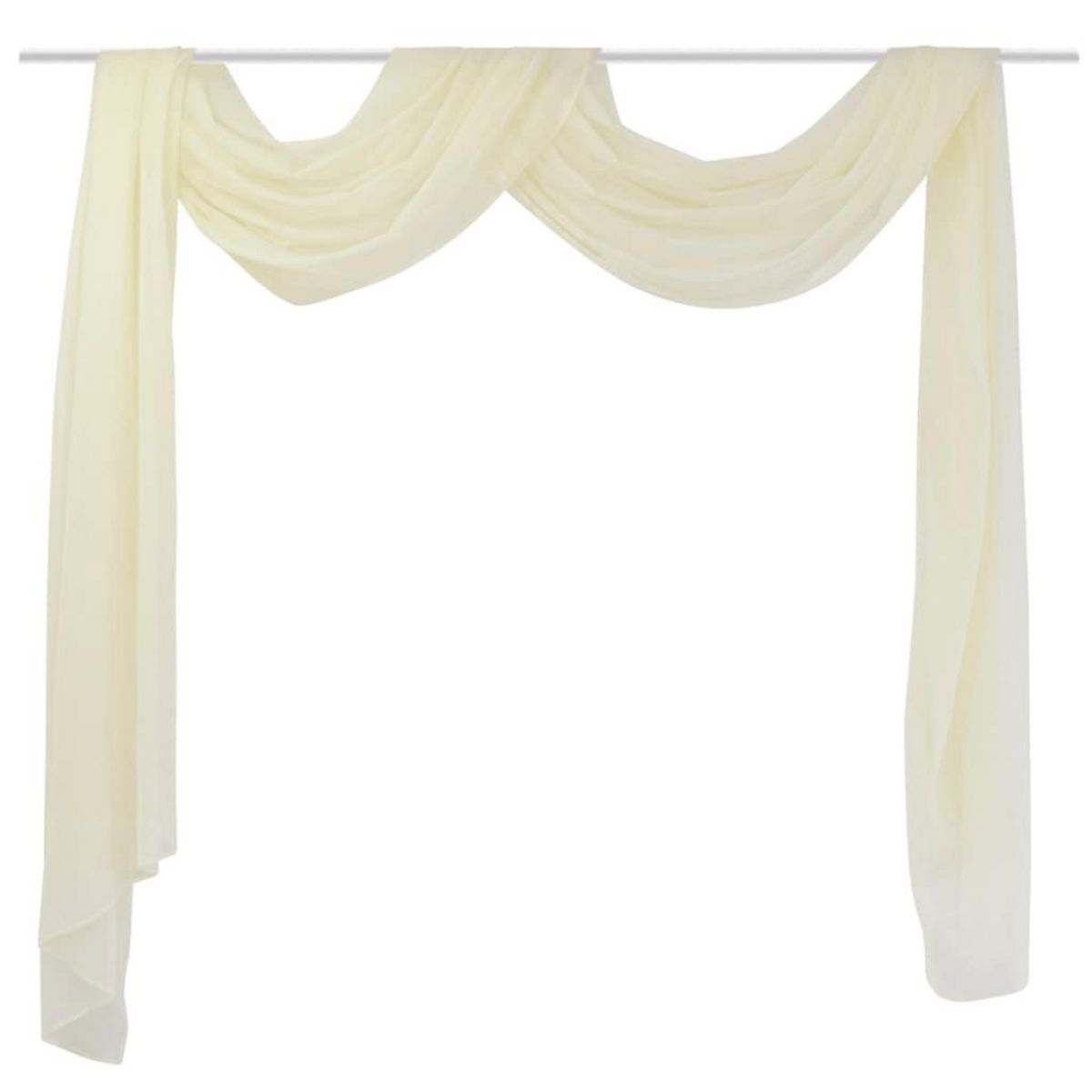 VIDAXL Voilage drape creme 140 x 600 cm