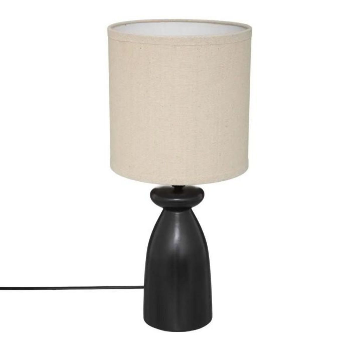 ATMOSPHERA Lampe à Poser Design  Margot  44cm Noir & Beige