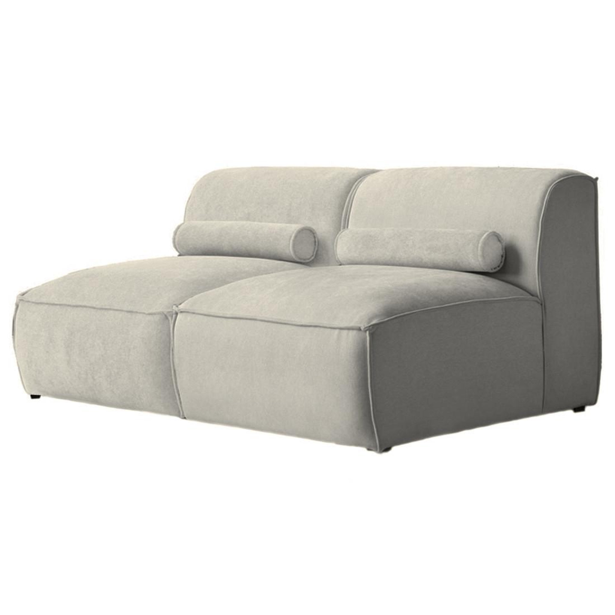 Voir la diapositive 1 : BEST MOBILIER Felix - canapé modulable 2 places en tissu texturé