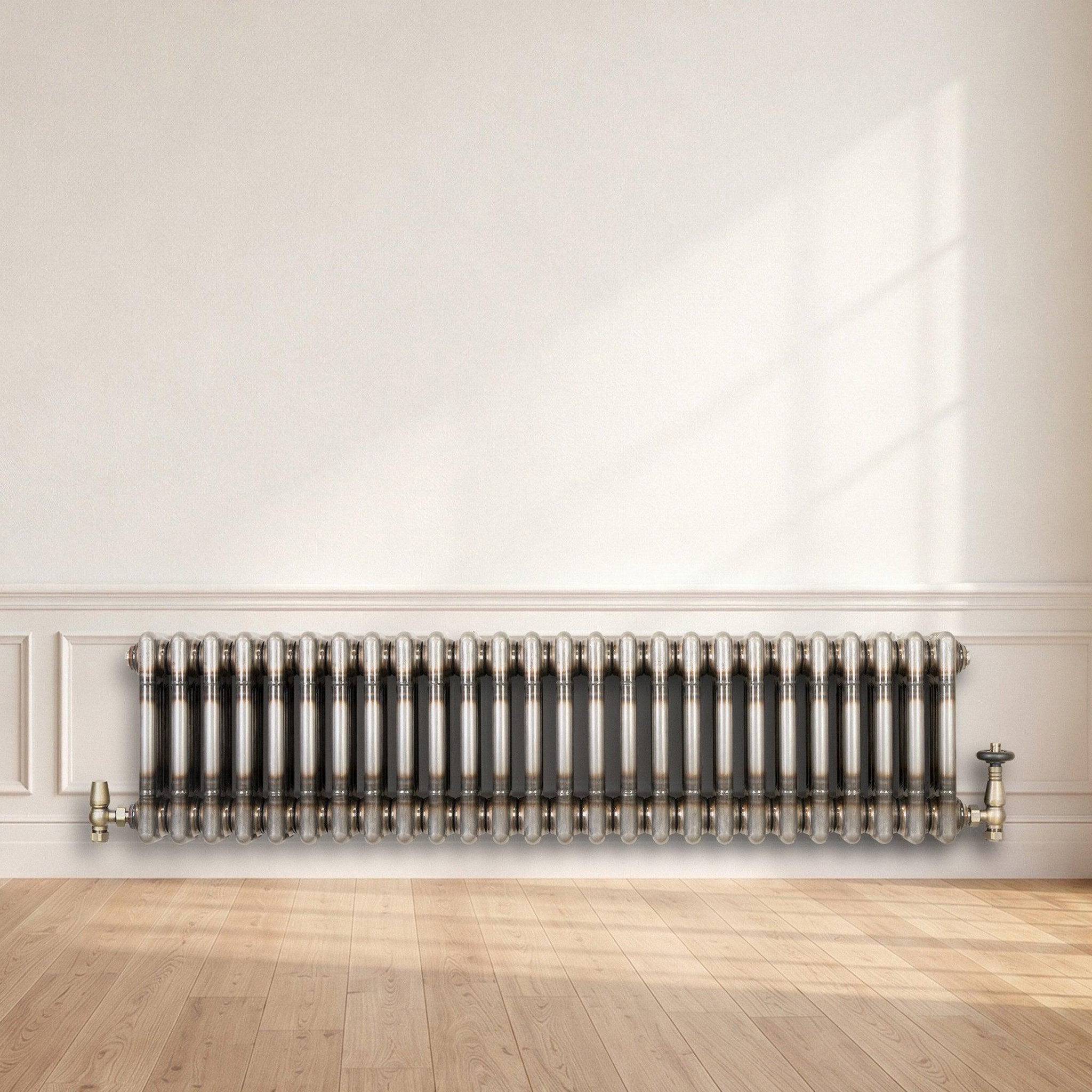 Voir la diapositive 4 : MONSTERSHOP Radiateur traditionnel à 3 colonnes - 300 x 1190 mm - métal brut