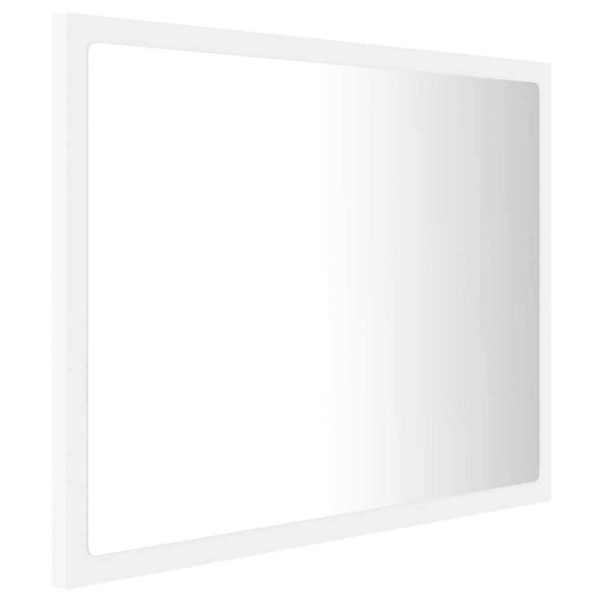 VIDAXL Miroir a LED de salle de bain Blanc 60x8,5x37 cm Acrylique
