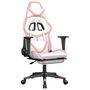 Voir la diapositive 2 : VIDAXL Chaise de jeu de massage avec repose-pied Blanc&Rose Similicuir