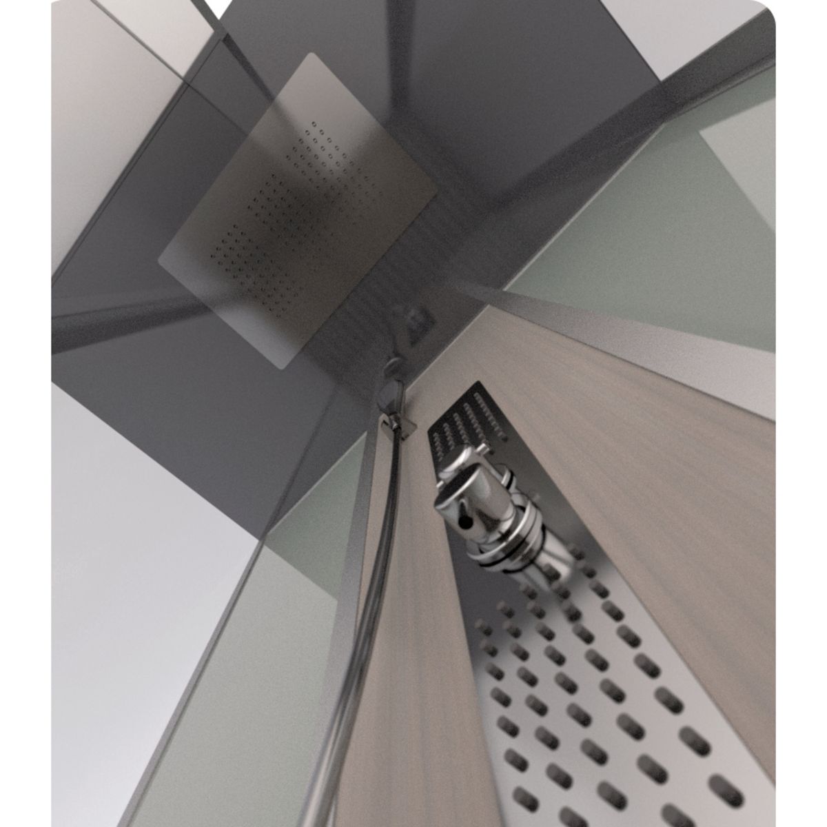 Aurlane Cabine de douche hydromassante Fuzzy Rectangulaire - 115 x 90