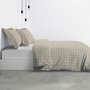 Voir la diapositive 3 : ATELIER DU COTON Housse de couette 240x220 Carmel + 2 taies microfibre