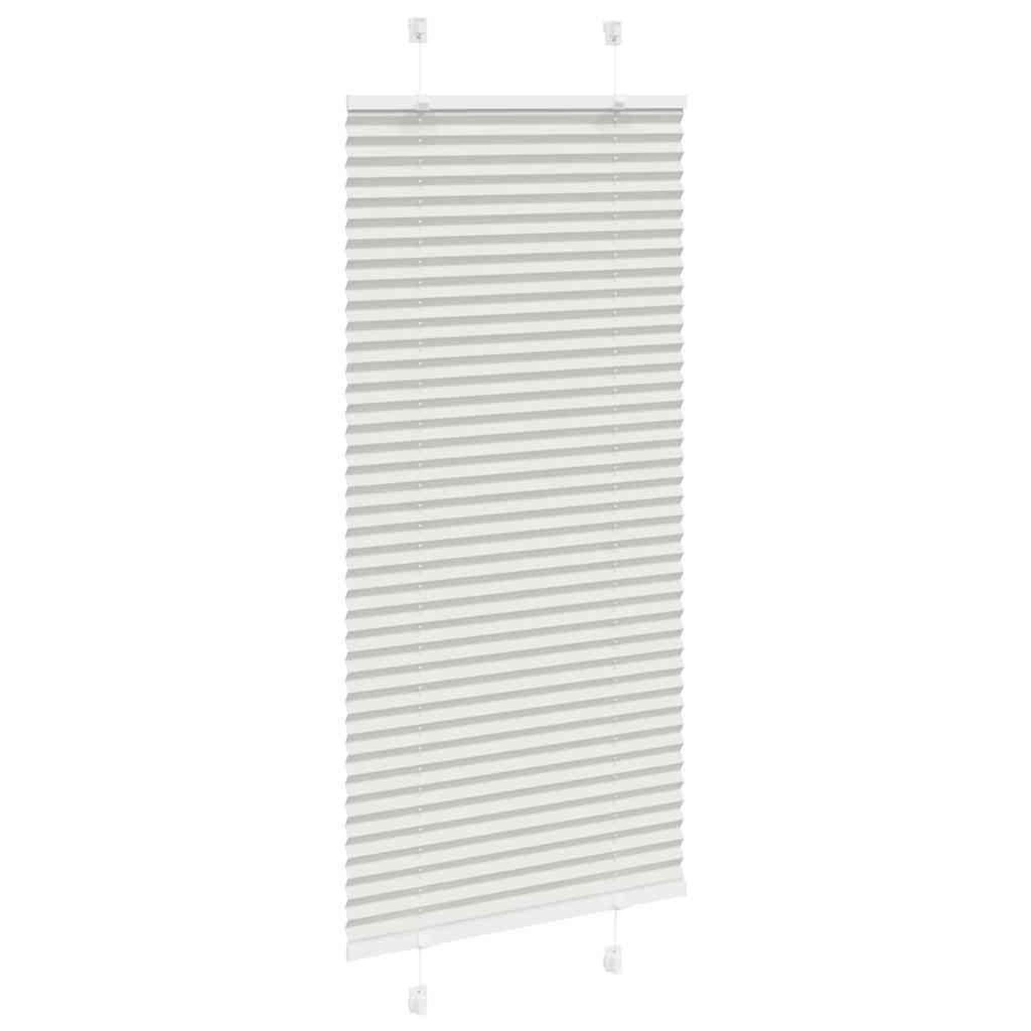 Voir la diapositive 3 : VIDAXL Store plisse gris clair 65x100 cm largeur du tissu 64,4 cm
