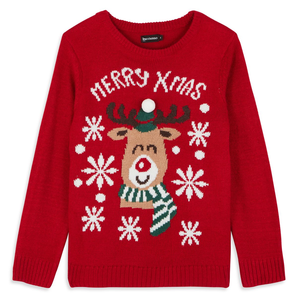 Pull De Noël The Children's Place Argenté Scintillant - Taille 7-8 Ans - Occasion Très Bon état