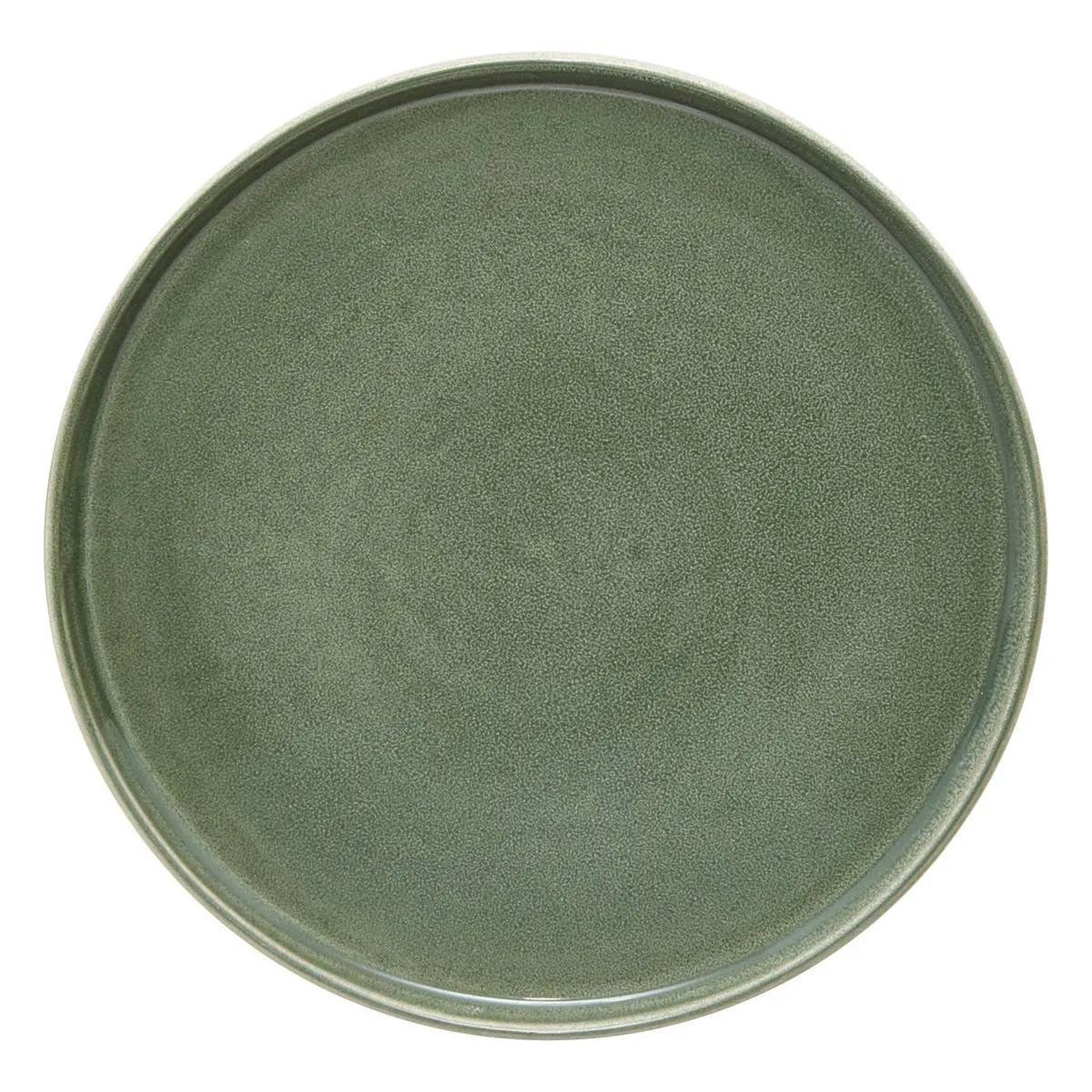 SECRET DE GOURMET Lot de 6 assiettes plates  terre inconnue  27cm kaki