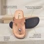Voir la diapositive 4 : OZABI OZABI Sandales Tong Boucle Nubuck Métal Camel Argent Bronze