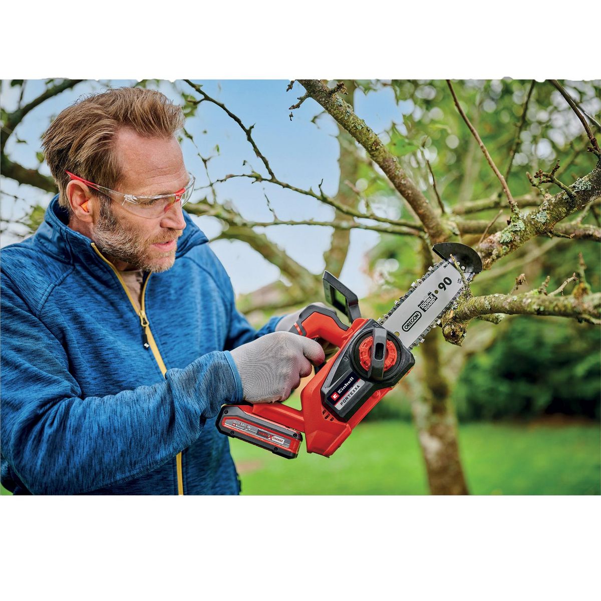 Einhell Tronçonneuse à batterie 18V Guide 25cm