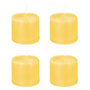Voir la diapositive 1 : COMPTOIR DE LA BOUGIE Lot de 4 Bougies Votives  Hugo  3cm Jaune
