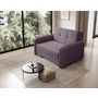 Voir la diapositive 6 : BEST MOBILIER Michelle - fauteuil convertible avec coffre en velours