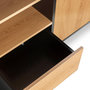 Voir la diapositive 5 : VS VENTA-STOCK Buffet Apolo 2 portes 1 tiroir, couleur noir/bois