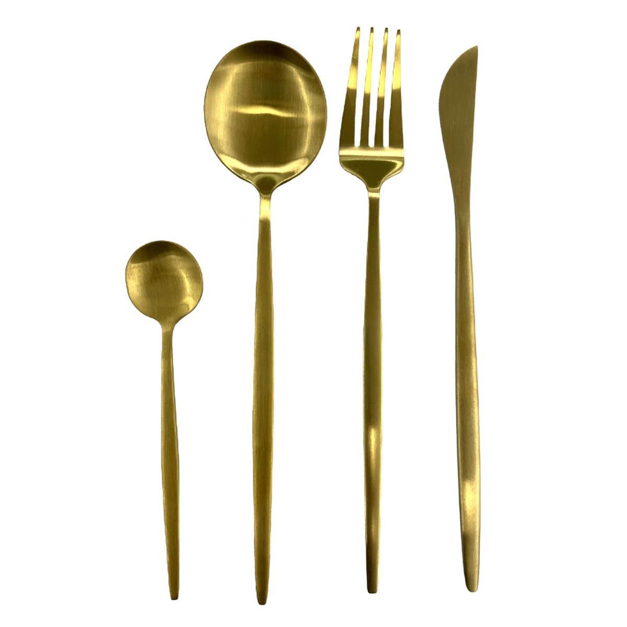 The Home Deco Factory Ménagère 24 Pièces  Aura  20cm Or