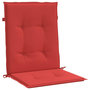 Voir la diapositive 5 : VIDAXL Coussins de chaise de jardin a dossier bas lot de 2 rouge