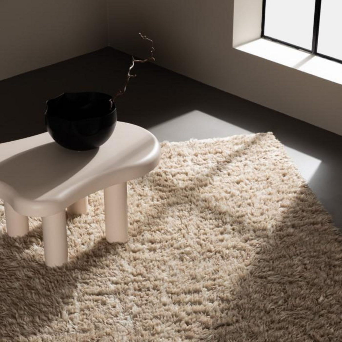 Paris Prix Tapis Rectangulaire en Laine  Leiko  160x230cm Beige