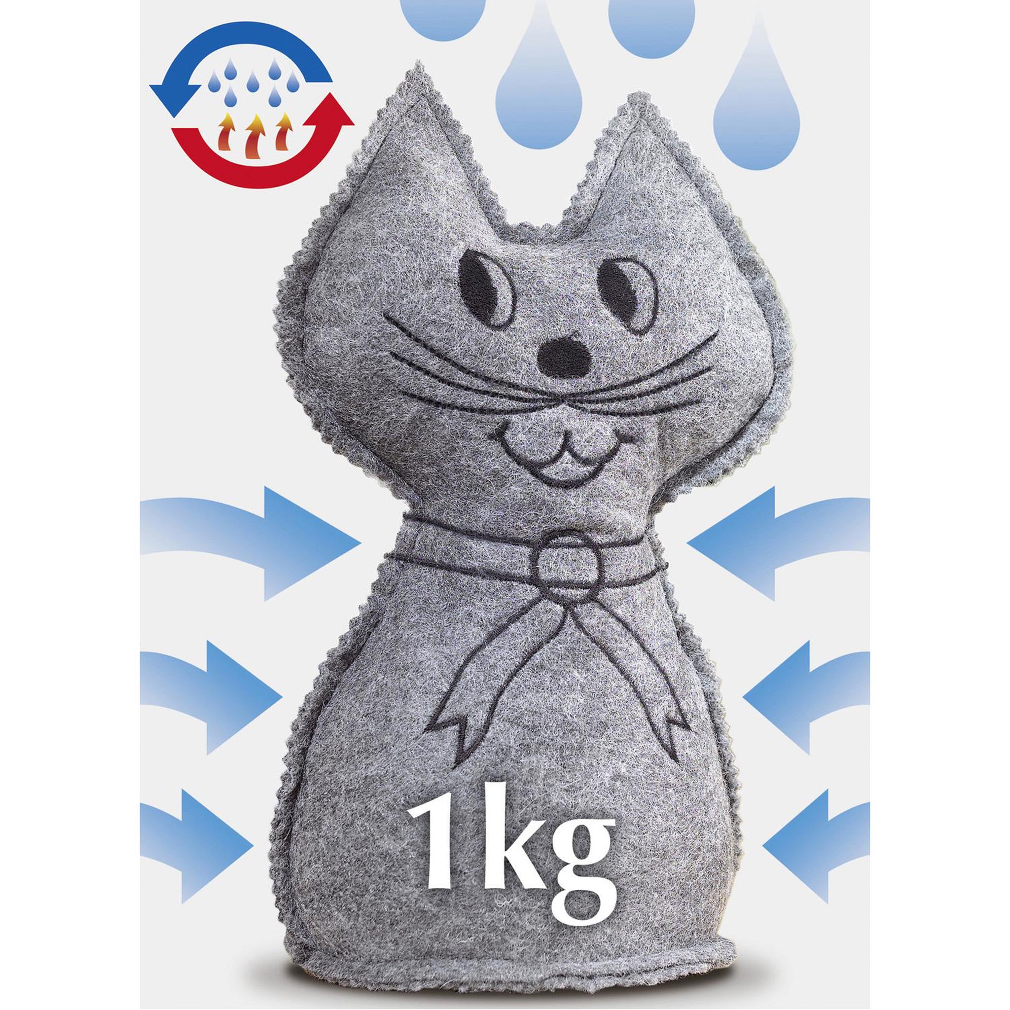 Wenko Sachet anti-humidité chat - 1 kg.