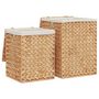 Voir la diapositive 2 : VIDAXL Paniers a linge 2 pcs hyacinthe d'eau
