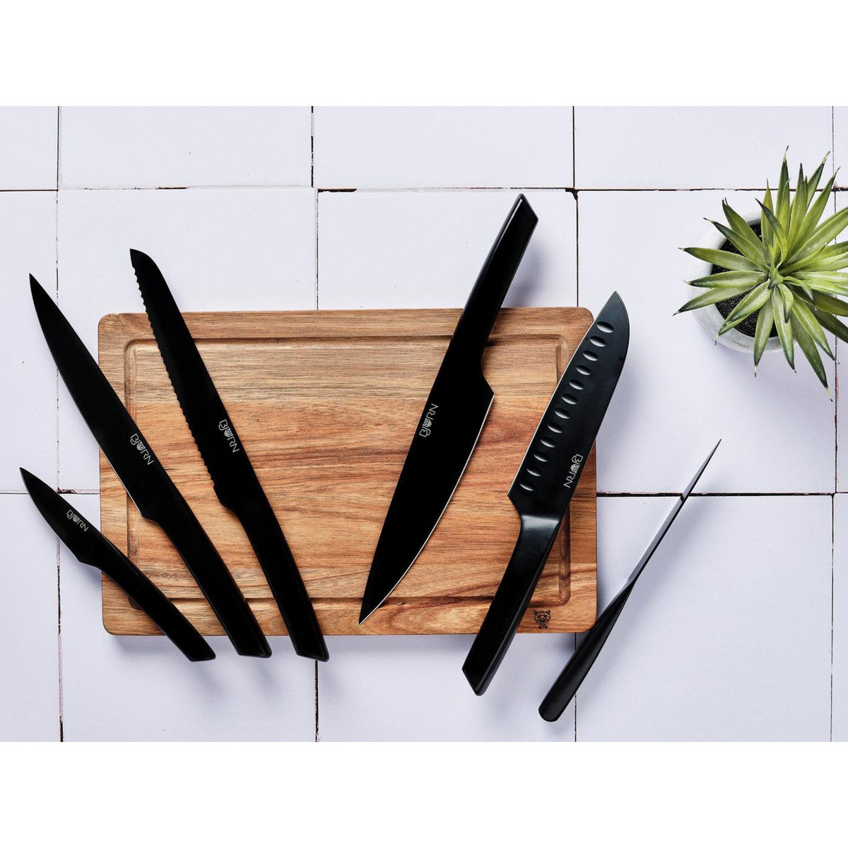 BJORN Bloc couteaux de cuisine JENSEN RAUMA - 7 pièces