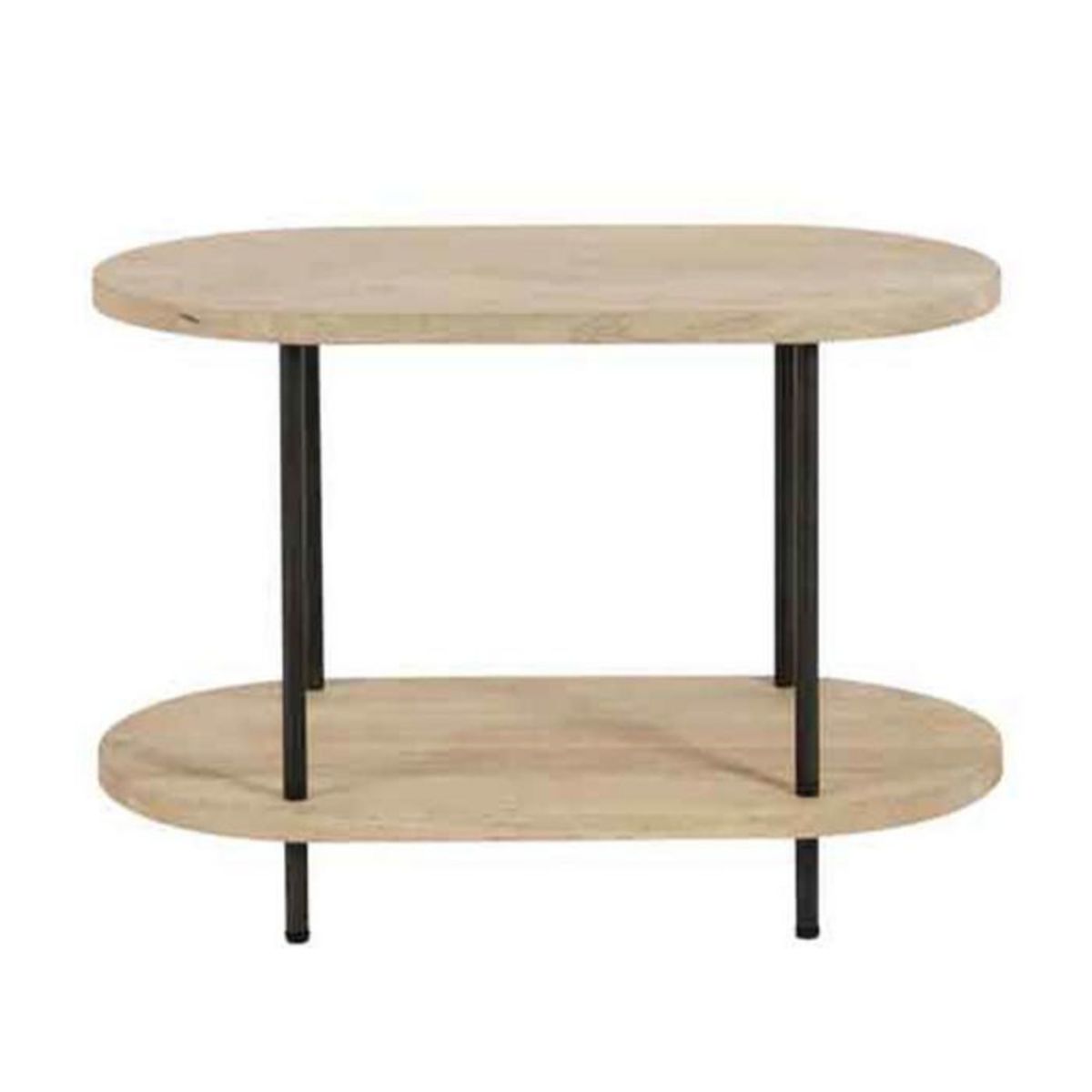 Paris Prix Table d'Appoint 2 Niveaux  Eli  75cm Naturel