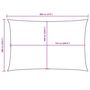 Voir la diapositive 6 : VIDAXL Voile de parasol tissu oxford rectangulaire 6x8 m taupe