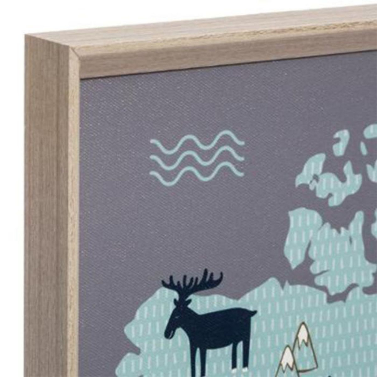 Atmosphera Kids Tableau pour Enfant  Carte du Monde  50x70cm Bleu