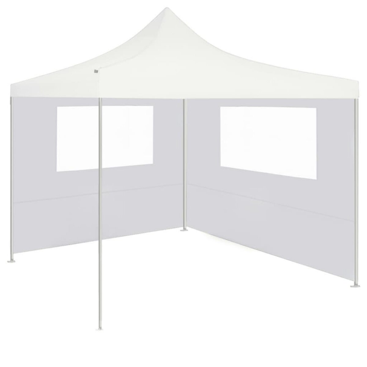 VIDAXL Paroi laterale de belvedere avec fenetres 4x2 m Blanc