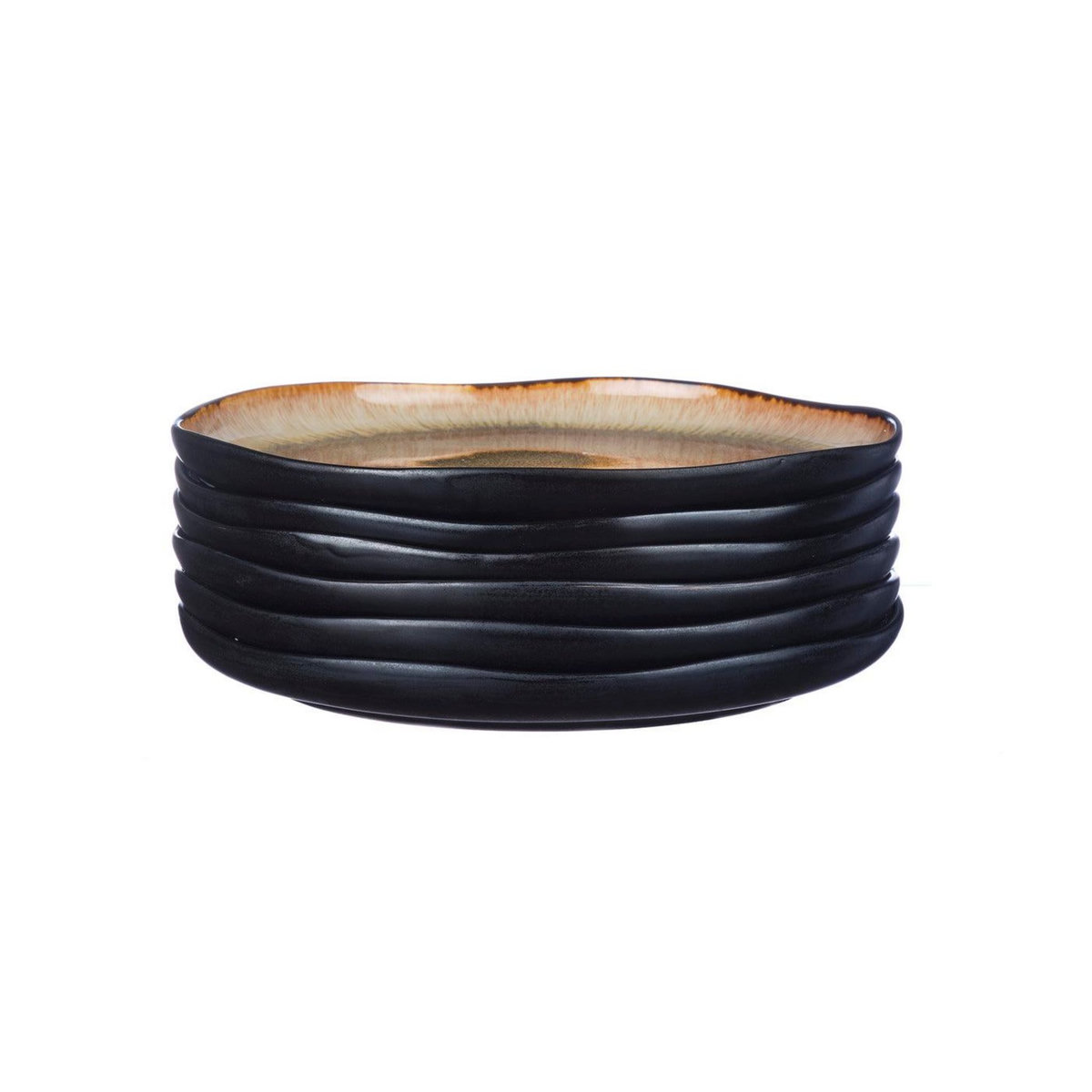 BJORN Assiette IRIS Ø26cm - 6 pièces - Marron sauvage