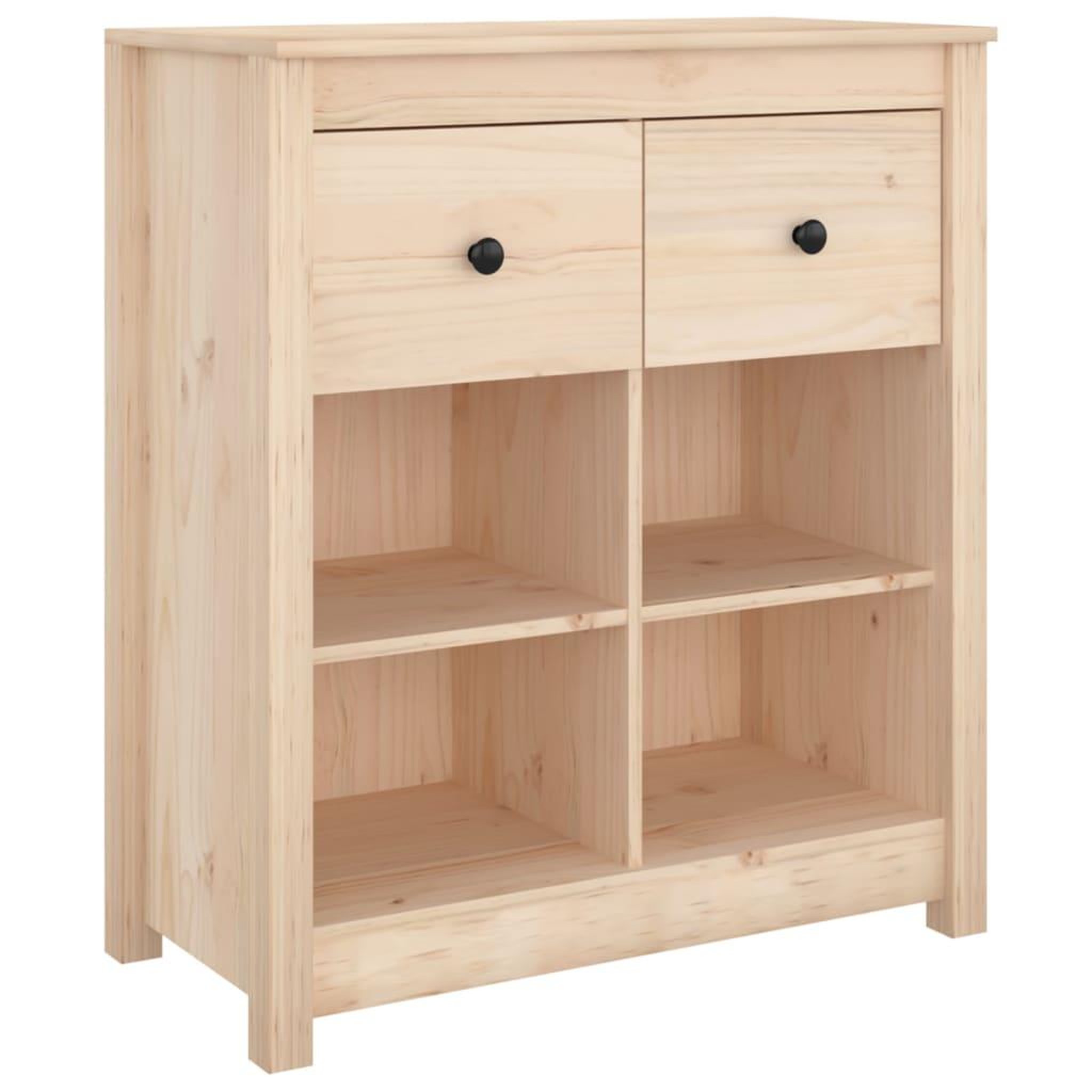 Voir la diapositive 2 : VIDAXL Buffet 70x35x80 cm Bois massif de pin