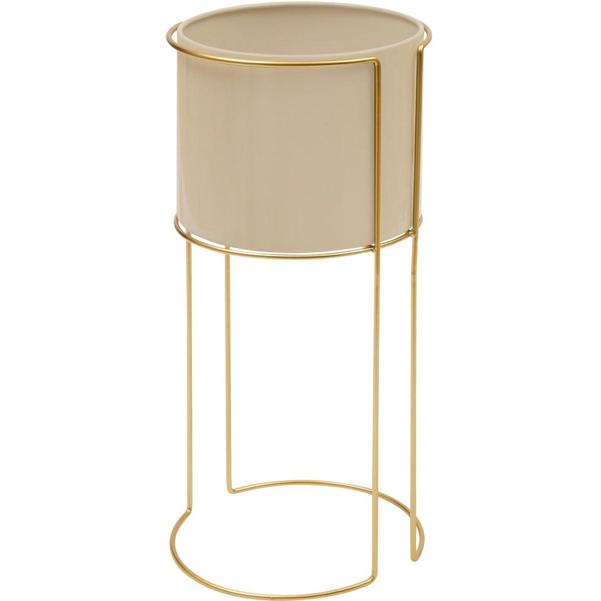 Voir la diapositive 3 : ATMOSPHERA Lot de 2 cache-pots design  zigy  55cm doré