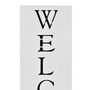 Voir la diapositive 3 : VIDAXL Porte parapluie Welcome Acier Blanc