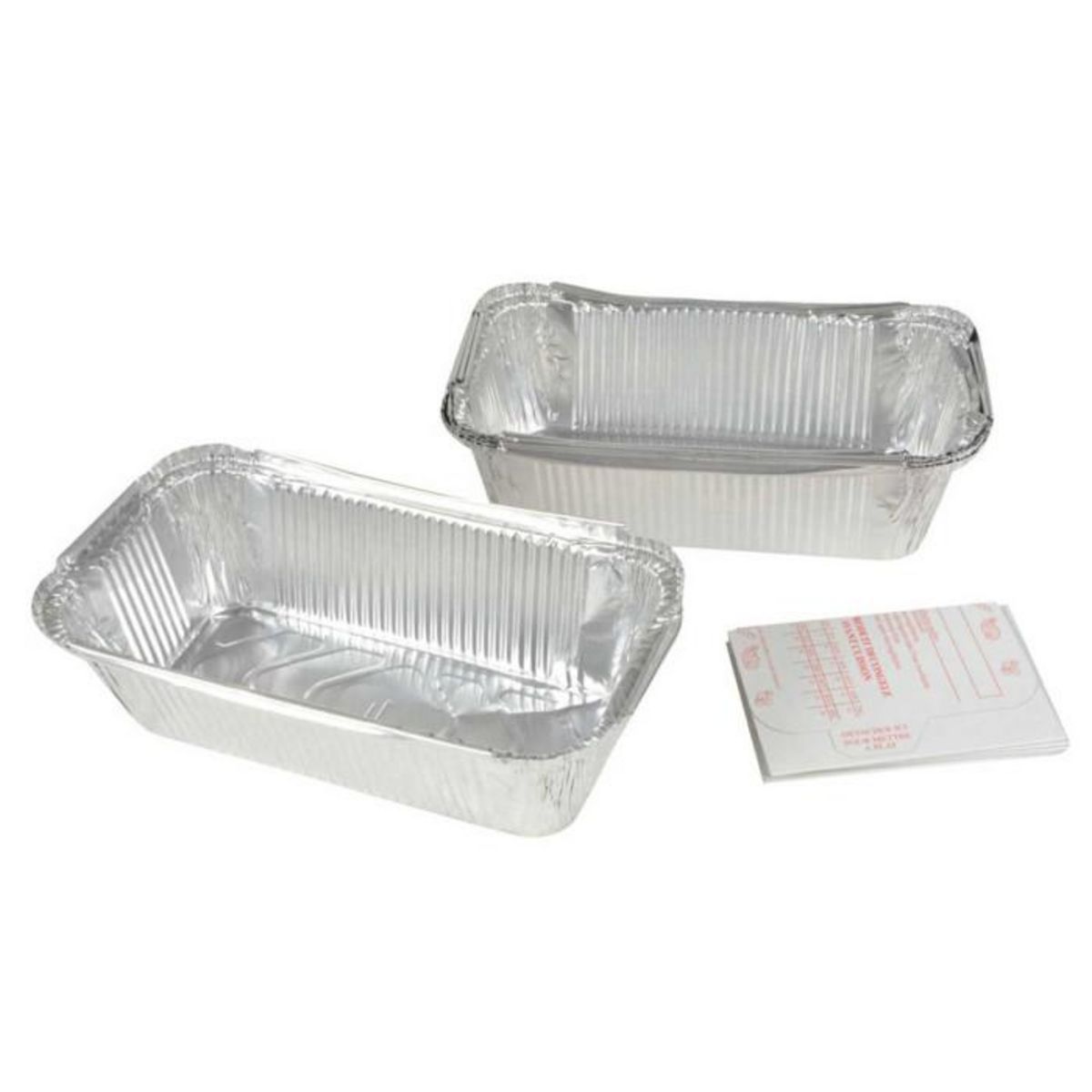 Paris Prix Lot de 5 Barquettes Aluminium  Couvercle  1L Gris