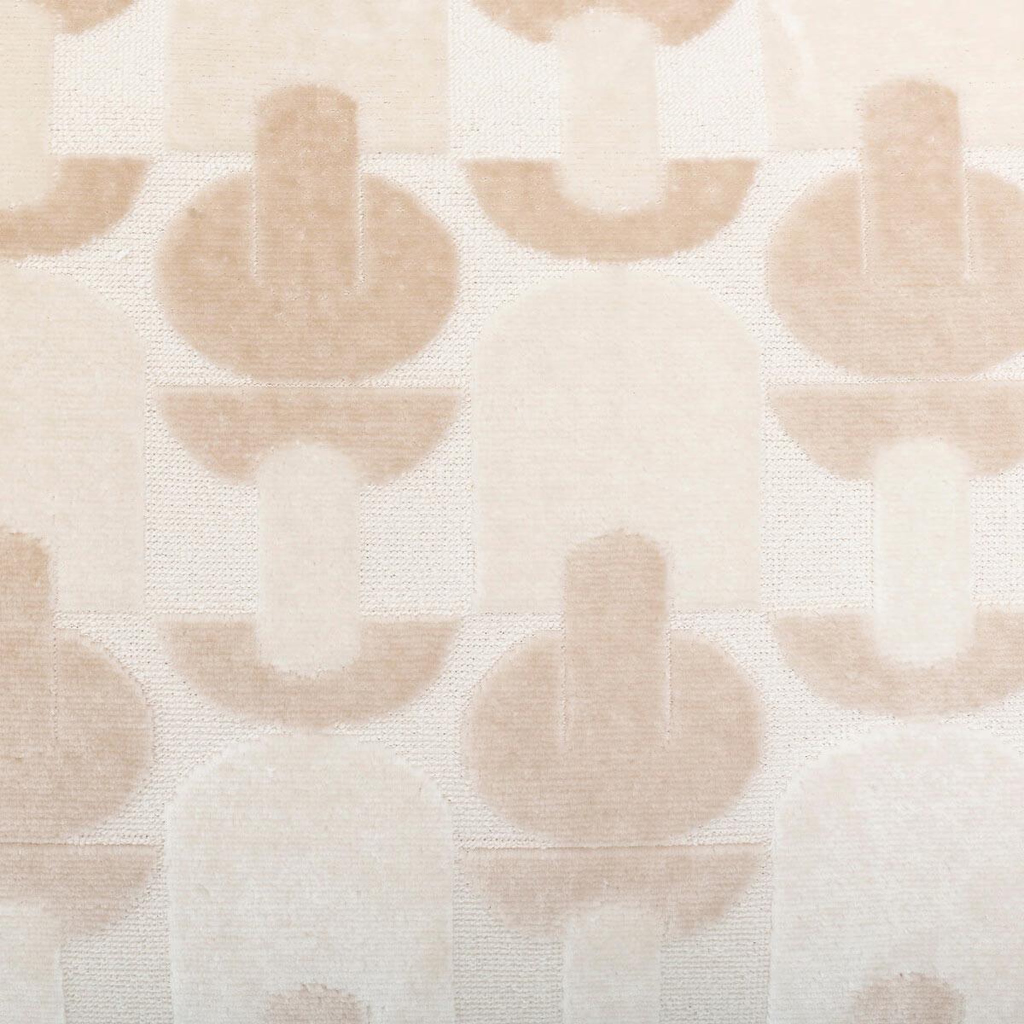 Voir la diapositive 4 : ATMOSPHERA Coussin jacquard en velours  luna  30x50cm beige lin