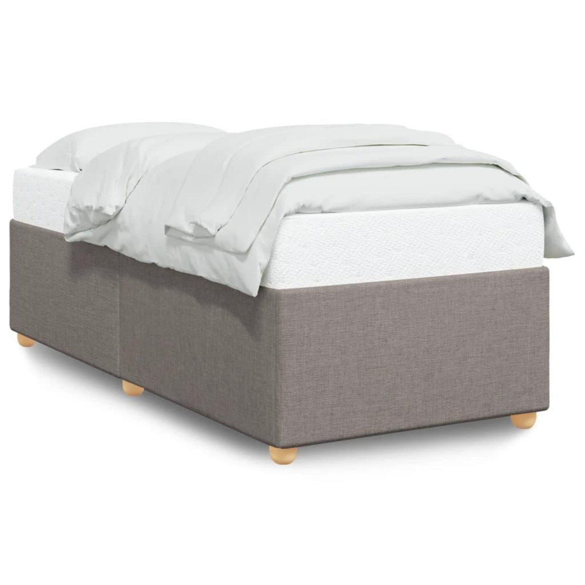 VIDAXL Cadre de lit sans matelas taupe 90x200 cm tissu